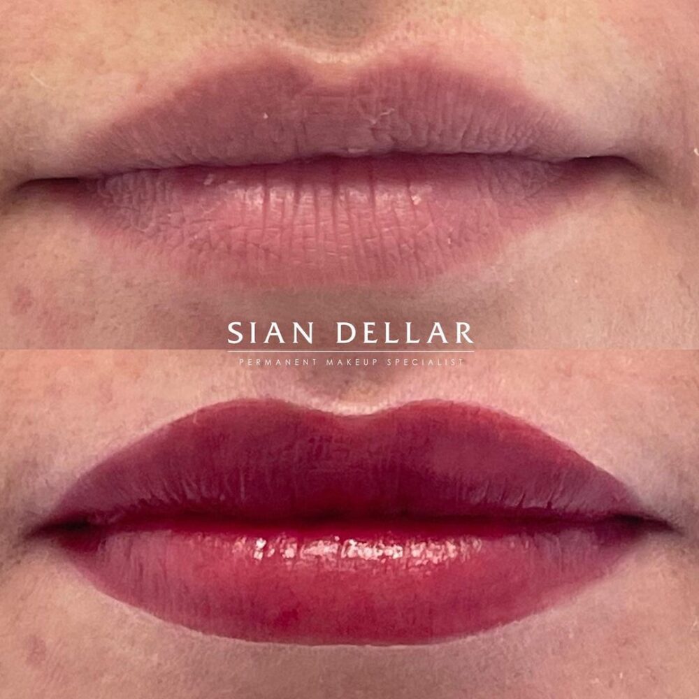 Cherry lips everyday with a full lip blush